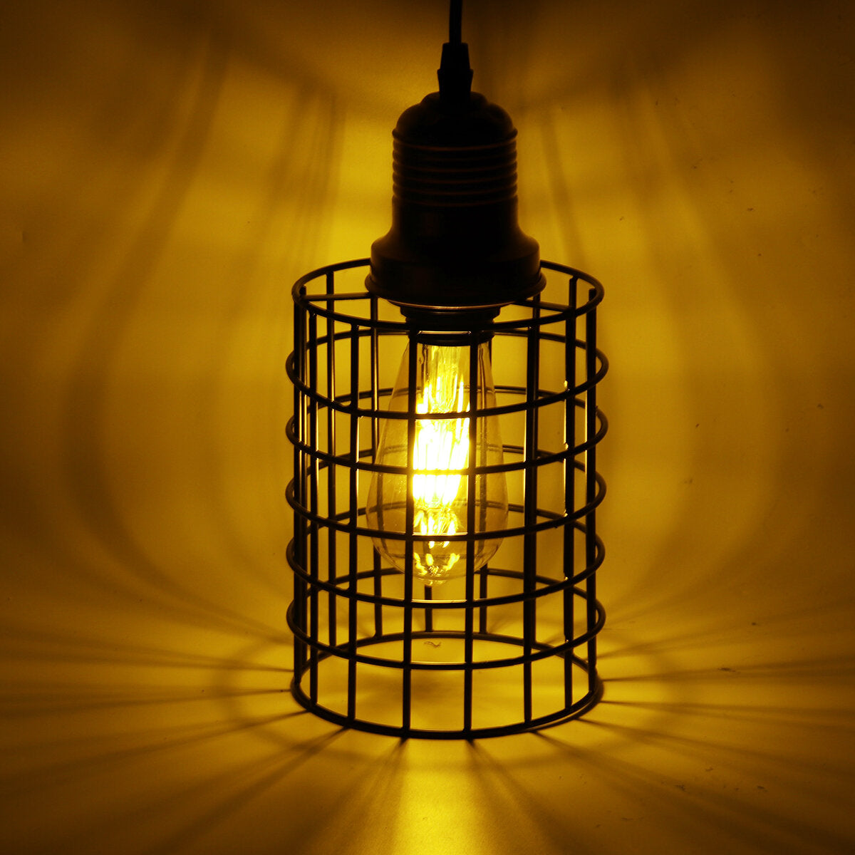 Plug-in Iron Pendant Light Ceiling Lamp Hallway Bar Restaurant Corridor Fixture Chandelier Decor