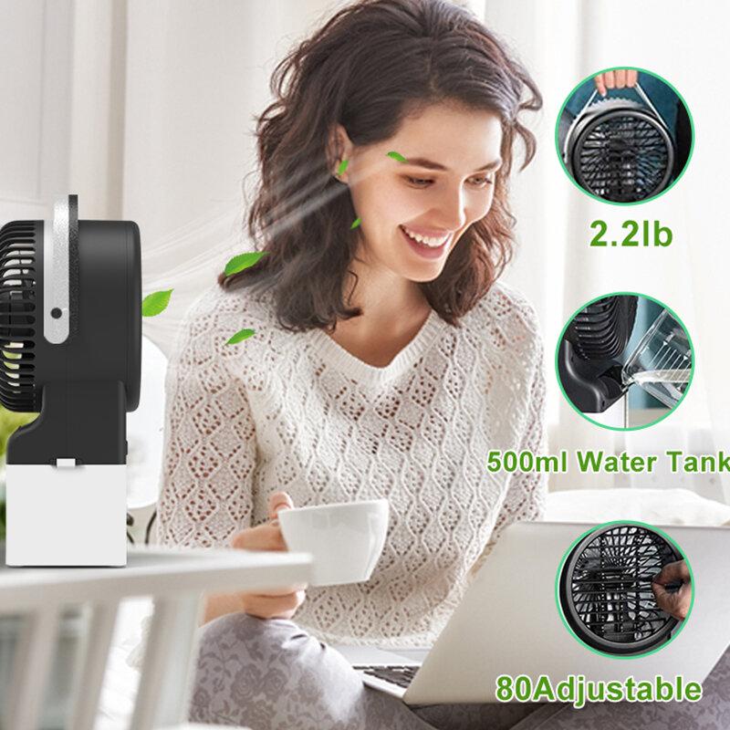 3 in 1 Air Condiction Cooling Fan Air Cooler 3 Gear Wnd Speed with Colorful Light Timing Function for Home and Office