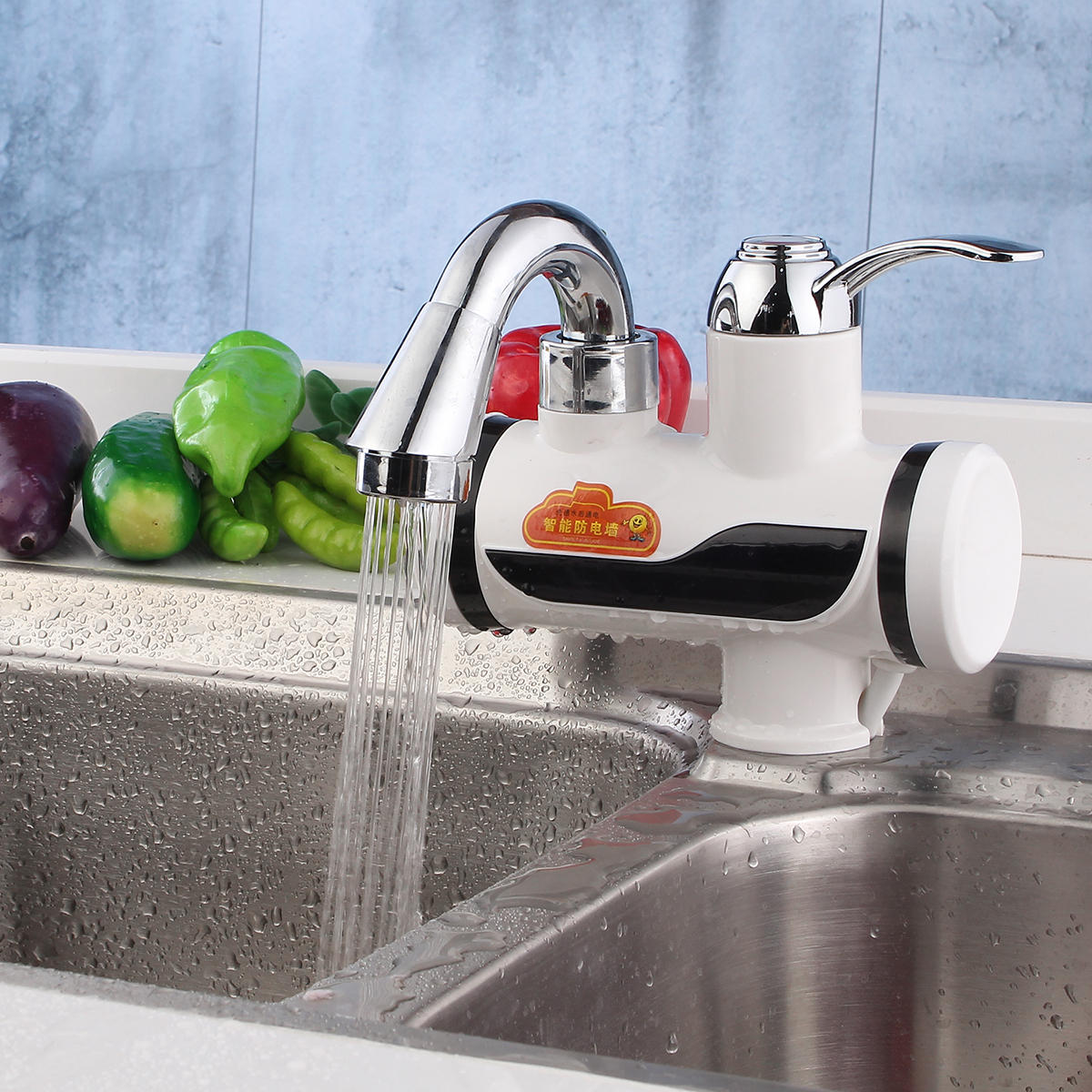 220V Electric Water Heater Faucet Instant Tankless LCD Digital Tap