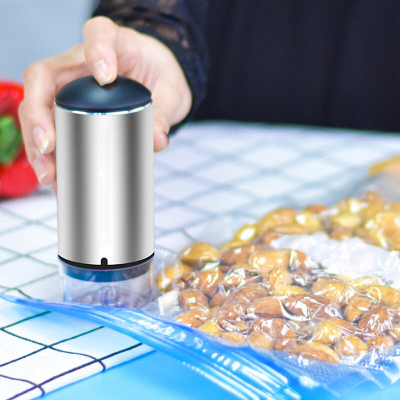 4.2V 5L/min USB Electric Air Vacuum Sealer Storage Compression Suction Pump With Vacuum Bag