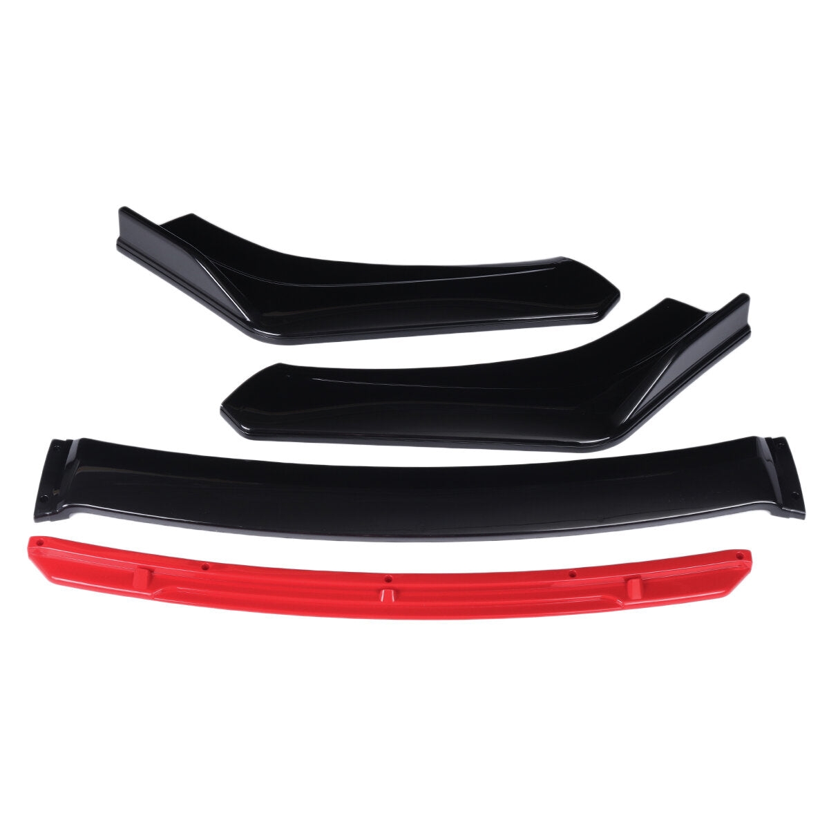 4PCS Front Lip Chin Bumper Spoilers Lower Splitters Body Kits For Car Universal