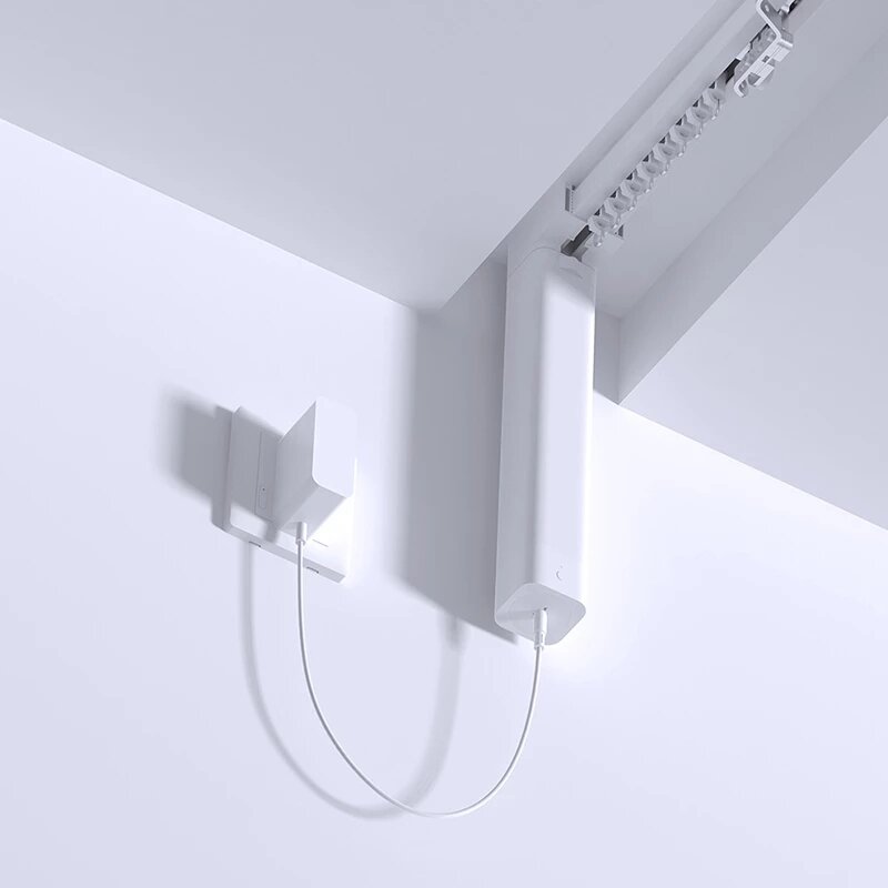 WiFi Smart Curtain Motor Intelligent Automatic Opening Closing Timing Voice Control Mute Design Electric Curtain Motor