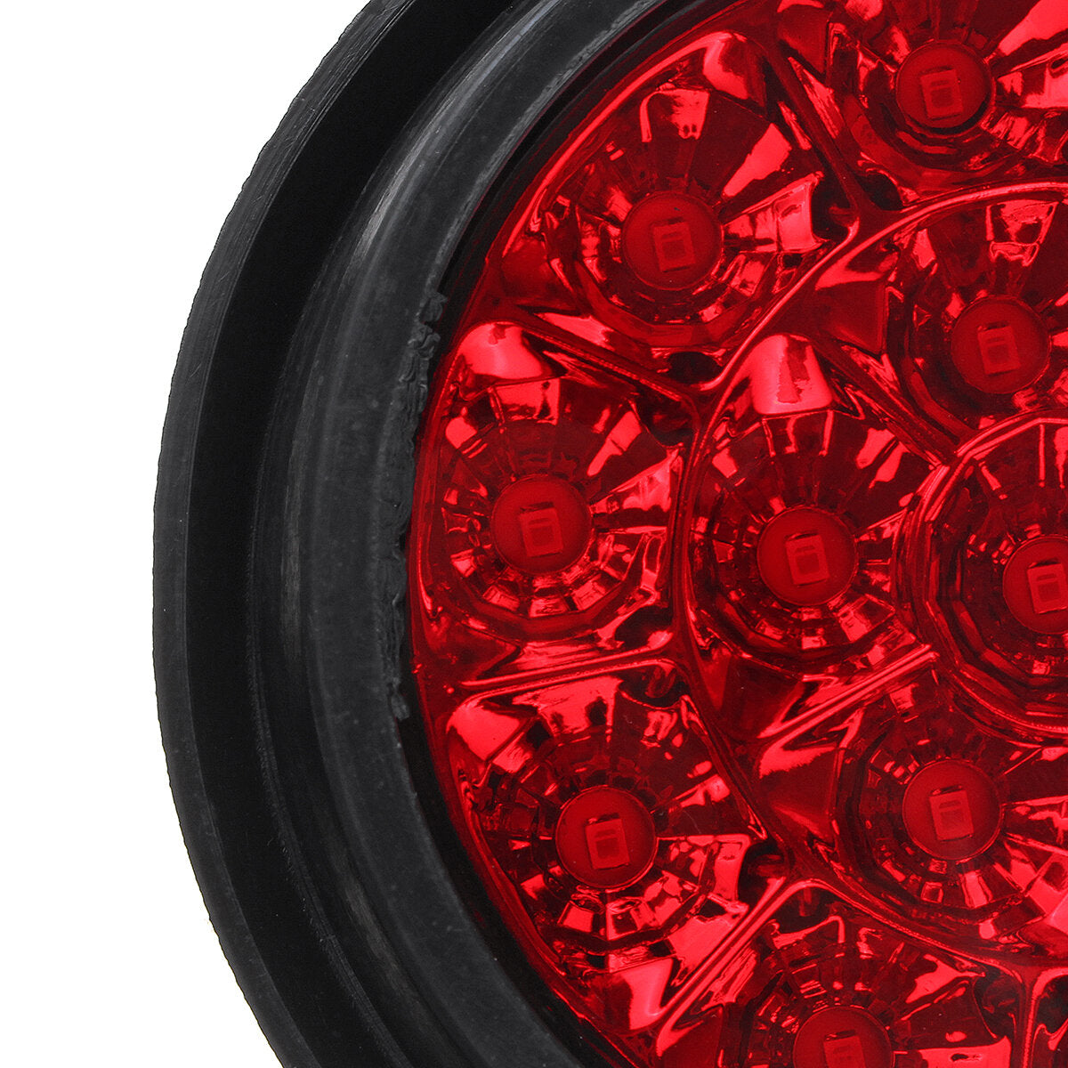 24V 16LEDs Car Turn Signal Light Brake Stop Tail Lamp Waterproof Round