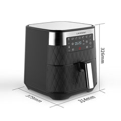 5.5L Large Capacity 1700W LED Digital Touchscreen Electric Hot Air Fryers