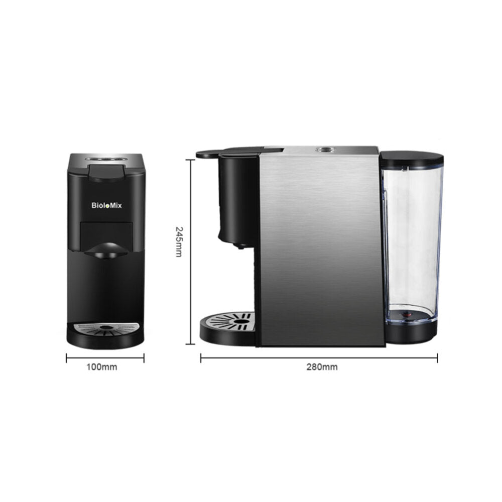 Coffee Machine 1450W 3-in-One Capsule Coffee Machine Ground Coffee