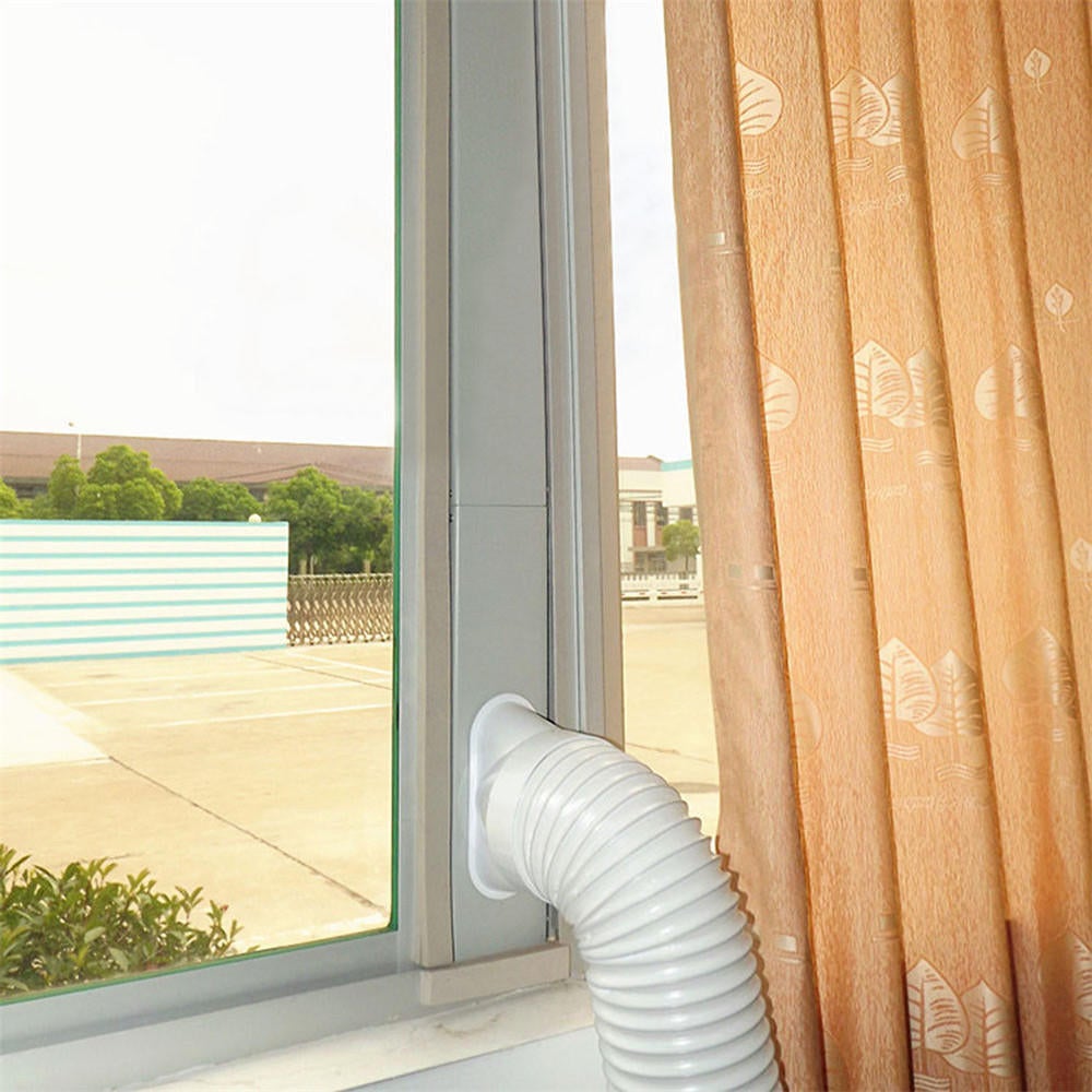 3pcs 1.9m Adjustable Window Slide Kit Plate Air Conditioner Wind Shield For Portable Air Conditioner