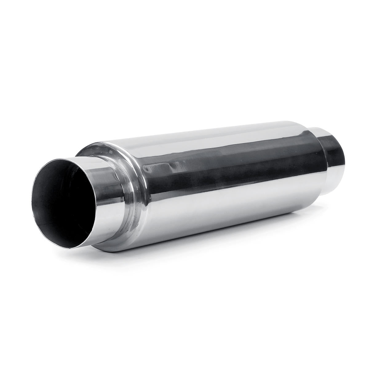 Universal Exhaust Muffler Silencer Glass Pack 12" Long 3" Inlet Outlet