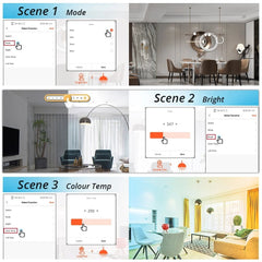 Smart Wireless Switch Wall Remote with Push Button Works with Alexa Google Home 6 Channels