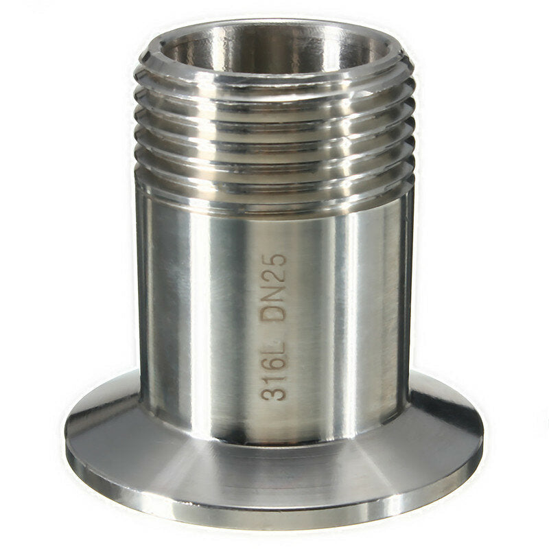 Sanitary Male Threaded Ferrule Pipe Fitting Tri Clamp Type SS316
