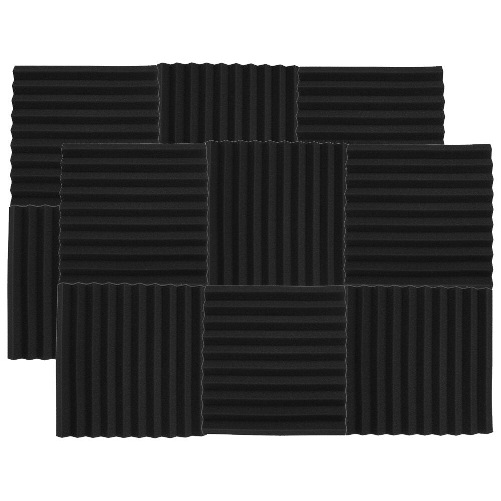 25x25x2.5cm 12 Pcs Acoustic Foam Soundproof Studio for Walls Sound