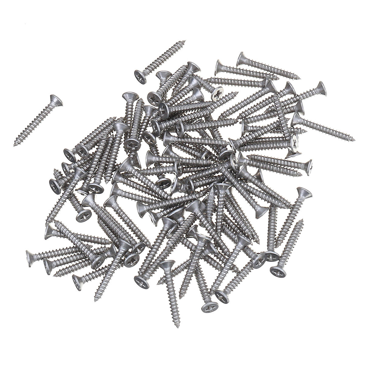 600Pcs M2.2/M2.9/M3.5 Stainless Steel Pozi Raised Countersunk Self-Tapping Screw
