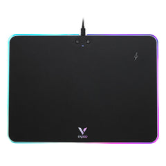 Wireless Charging Mouse Pad Anti-Slip Silicone Base USB Wired RGB Backlit Gaming Mouse Pad for PC Laptop