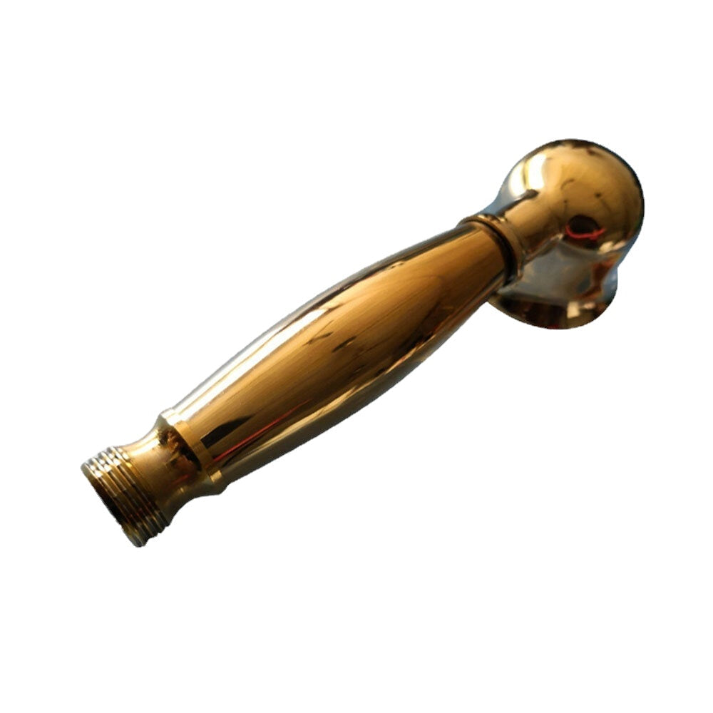 G1/2 Antique Copper Handheld Faucet Shower Head Spraying High Pressure w/ Flexible 1.5m Hose for Bathroom