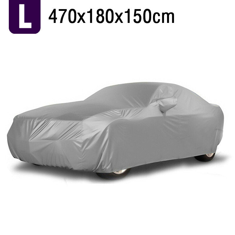 Universal Car Cover Outdoor Auto All-Weather Waterproof UV Heat Dust Protection