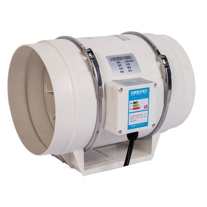 Circular Duct Fan Diagonal Flow Booster Fan Bathroom Kitchen Oil Fume Exhaust Fan