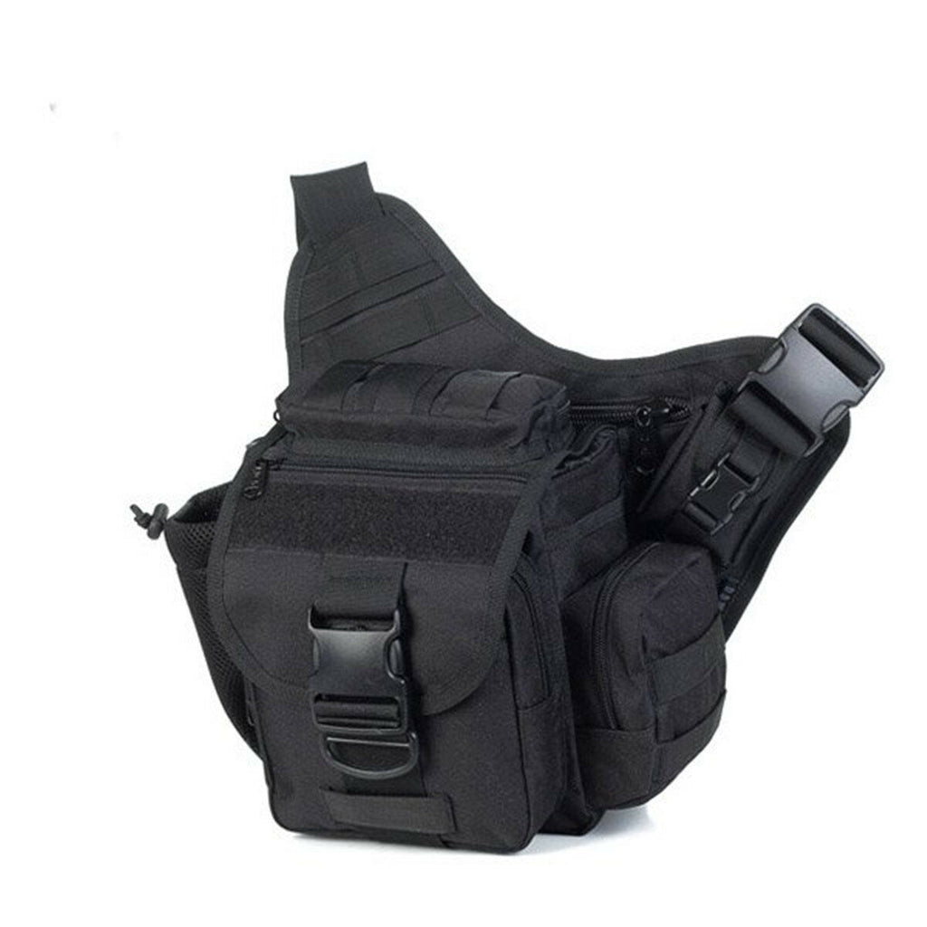 5L Cycling Storage Bag Lightweight Multi-functional Tactical Saddle Bag Shoulder Bag for Hiking Camping Trekking