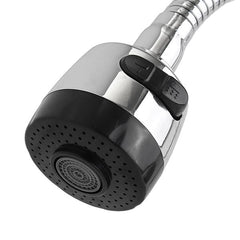 Kitchen Sink Faucet Hot Cold Mixed Taps Stretchable Shower Spray Type Wall Mount Bathroom