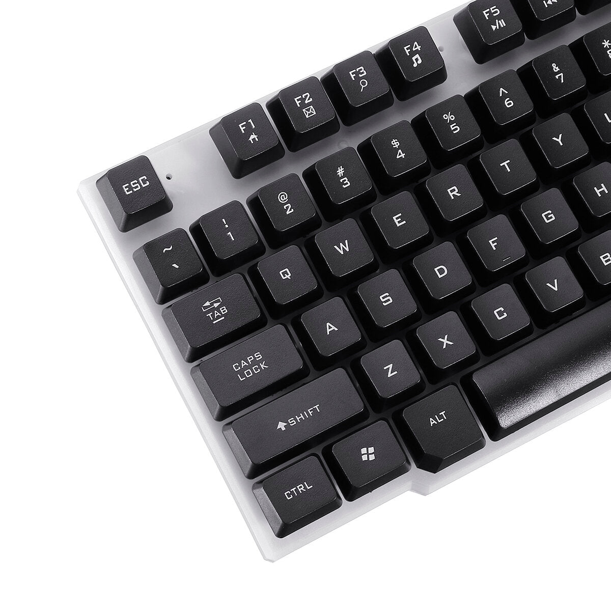 104 Keys RGB Backlight Superthin Gaming Keyboard and 2.4GHZ 1200DPI 3 buttons USB Optical Gaming Mouse