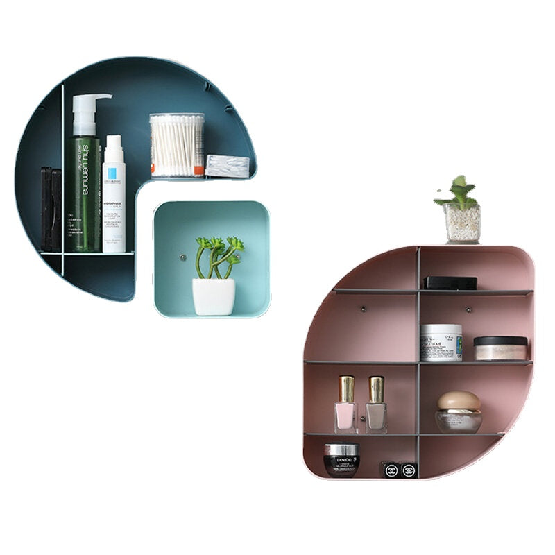 Geometric Wall Shelves Waterproof Rustproof Durable Bathroom Wall Shelves