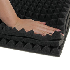 4 Pcs Soundproofing Acoustic Foam Sound Treatment Absorption Wedge Tiles Studio Room