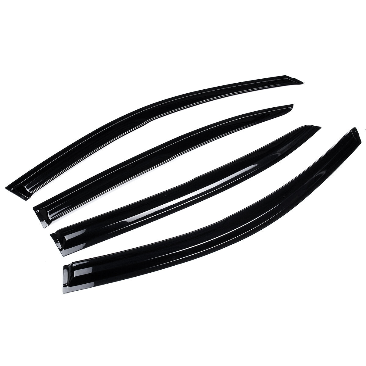 4Pcs Plastic Exterior Visor Vent Shades For Honda Accord 2008-2012 8TH Window Sun Rain Guard Deflector