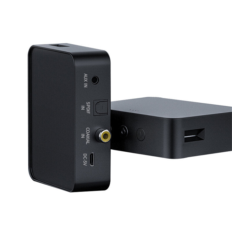 Multi-Function Bluetooth Transmitter Audio Adapter Hi-Fi Noise Reduction BT5.0 AUX-In TF Card Coaxial Optical Fiber SPDIF Audio Transmitter