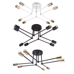 Modern Pendant Lamp Ceiling Light Chandelier Vintage 8 Heads Sockets Holder