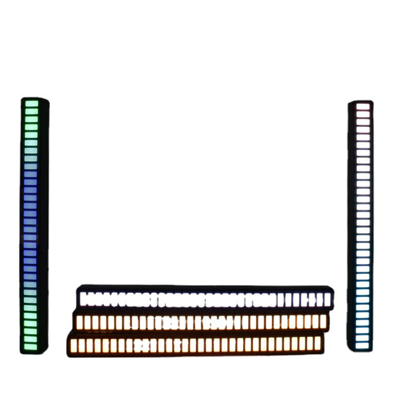 RGB USB Energy Saving Lamp Voice-activated Pickup Rhythm Light Car Ambient Lamp Music Atmosphere Light Game Light