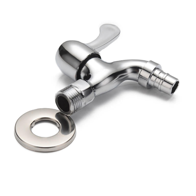 Washing Machine Single Handle Cold Water Faucet Stainless-Steel Wall-mounted Mop Pool Sink Tap