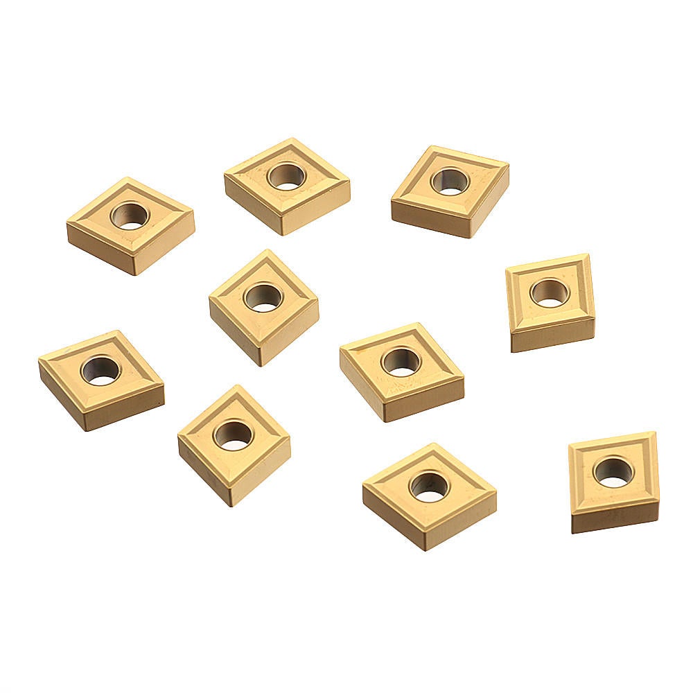 10pcs CNMG120404 MS CVD External Turning Tool Carbide Insert Cutting for DCLNR/L