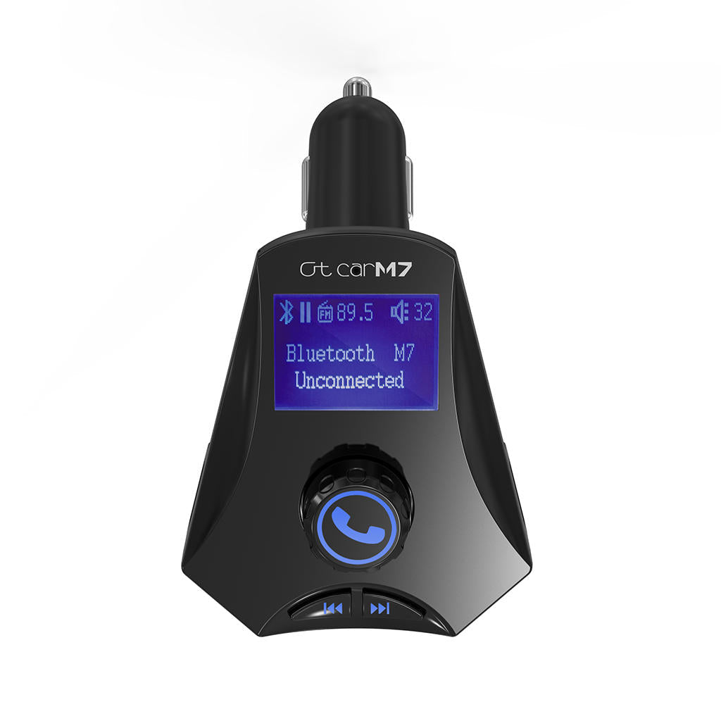 Car Charger Bluetooth FM Transmitter Built-in Microphone Support TF Card U Disk