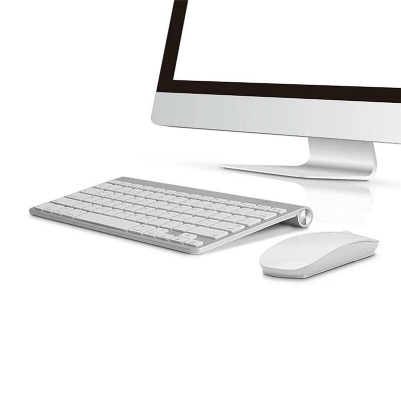 Wireless Keyboard and 1200DPI Wireless Ultra Thin Mouse Combo Set with USB Receiver For PC Computer