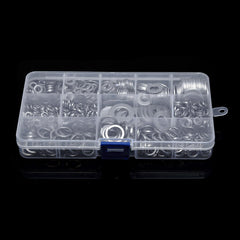 800Pcs M4-M12 Stainless Steel Self-Tapping Screw Washer Pad Handware Assortment
