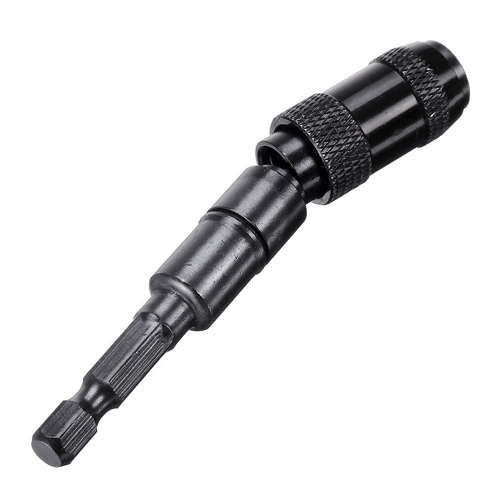 Black/Silver Magnetic Screw Holder Angle Magnetic Pivoting Bit Tip Holder Magnetic Screwdriver Drill Bit Drive Guide Extensions Adapter