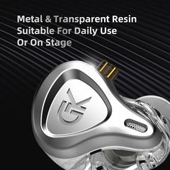 Metal In-Ear Headphones Hi-Fi Bass Music Earbud Headset Noise Cancelling Sport Monitor Earphones for G1 EDX ZST ZEX MT1 ZSN DQ6