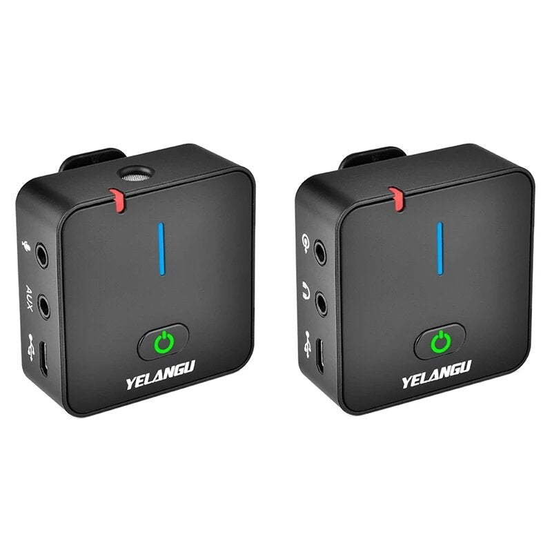 Portable Lavalier Interview Recording Wireless Microphone for Mobilephone PC DSLR Camera