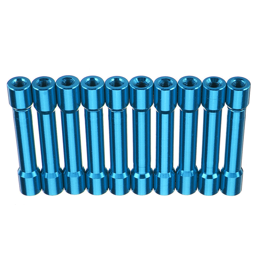 M3AS13 10Pcs M3 35mm Aluminum Alloy Standoff Spacer Round Column MultiColor Smooth Surface