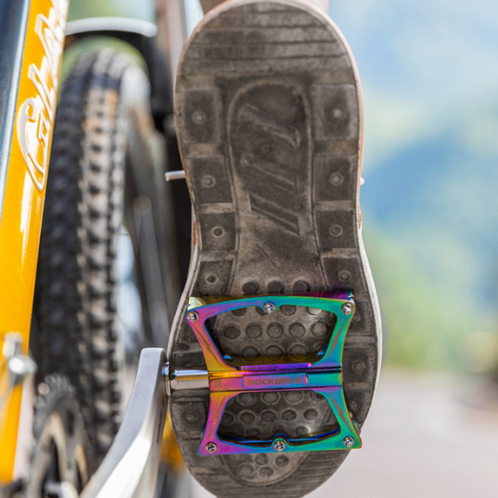 Bike Pedals CNC Aluminum Alloy Sealed Bearing Anti-slip Colorful 1 Pair