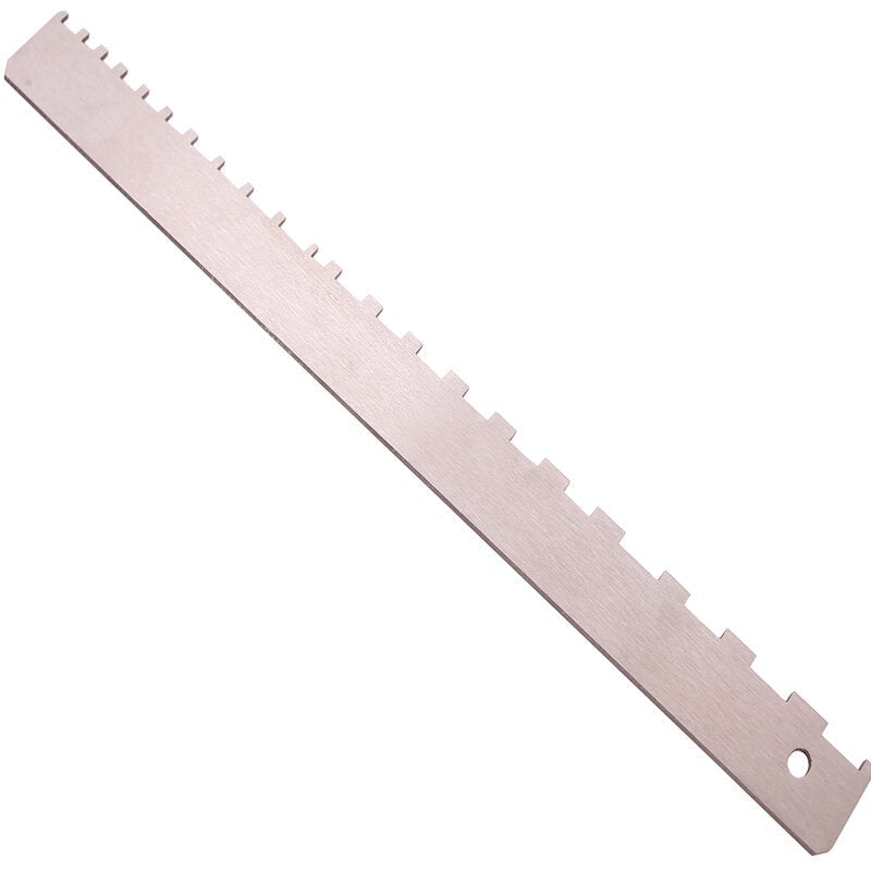 Guitar Neck Notched Straight Edge Luthiers Tool Aluminum Guitar Ruler Measuring for Most Electric Guitars for Fretboard and Fret