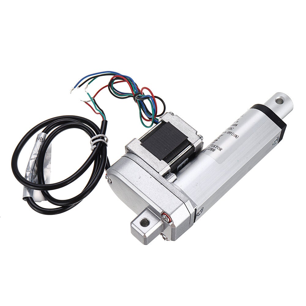 DC 9-36V Stepper Motor Linear Actuator 12mm/s Adjustable Actuator Linear Actuator Tubular Motor