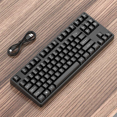 87 Keys Mechanical Programming Gaming Keyboard Triple Mode With Detachable Panel