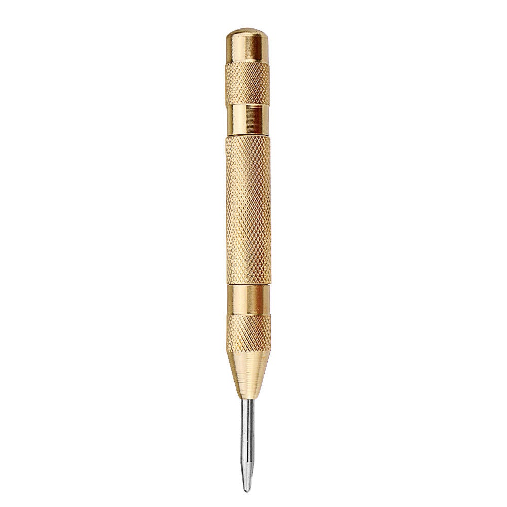 6Pcs HSS Bronze Coated Step Drill Bit With Center Punch Set Hole Cutter Drilling Tool