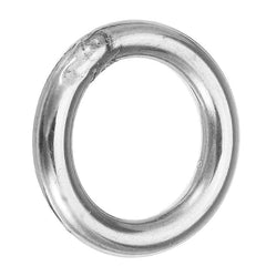 5Pcs 5x30mm 304 Stainless Steel Round O Ring Welded Marine Rigging Strapping Hardware