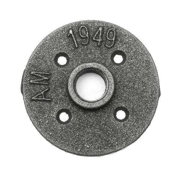 10pcs 1/2 Inch Malleable Iron Floor Flange Steel Iron Pipe Fitting Wall Mount