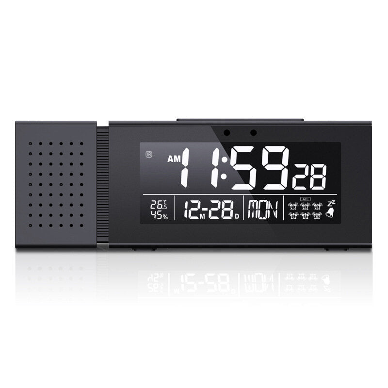 Multi-function Sound and Light Digital Alarm Clock Home Night Light IR Human Body Induction Clock with Color Alarm
