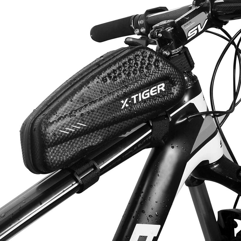 Bicycle Frame Bag 1L Waterproof Cycling Bike Bag 3D EVA Shell Pouch Bicycle Top Front Tube Bag Bike Accessories
