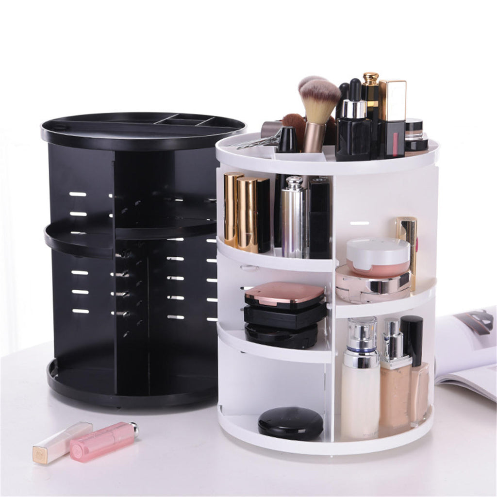 Cosmetic Makeup Organizer Storage Box Shelf 360 Rotating Display Acrylic Makeup Storage Baskets
