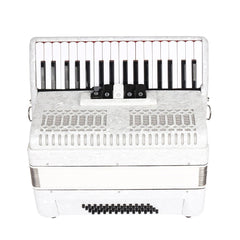 34 Key 48 Bass Accordion Musical Instrument Accordion White Beginner Adult Musical Instrument White Pattern Keyboard Musical Instrument Gift