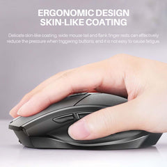 USB Rechargeable Wireless Gaming Mouse 2.4GHz Receiver Bluetooth 5.0 Triple 1600DPI Optical Mouse for PC Laptop Computer