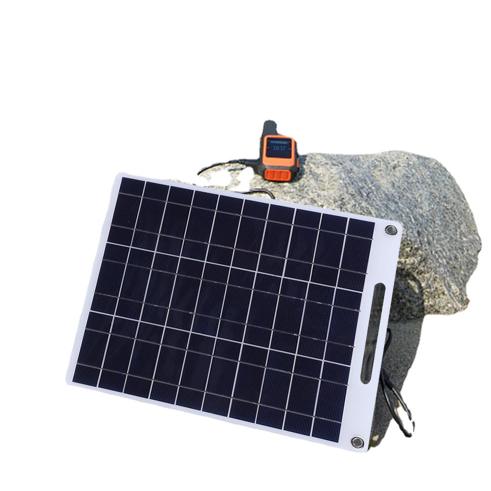 30W Solar Panel 5V Polysilicon Flexible Portable Outdoor Waterproof Solar Cell Car Ship Camping Hiking Travel Cell Phone Charger